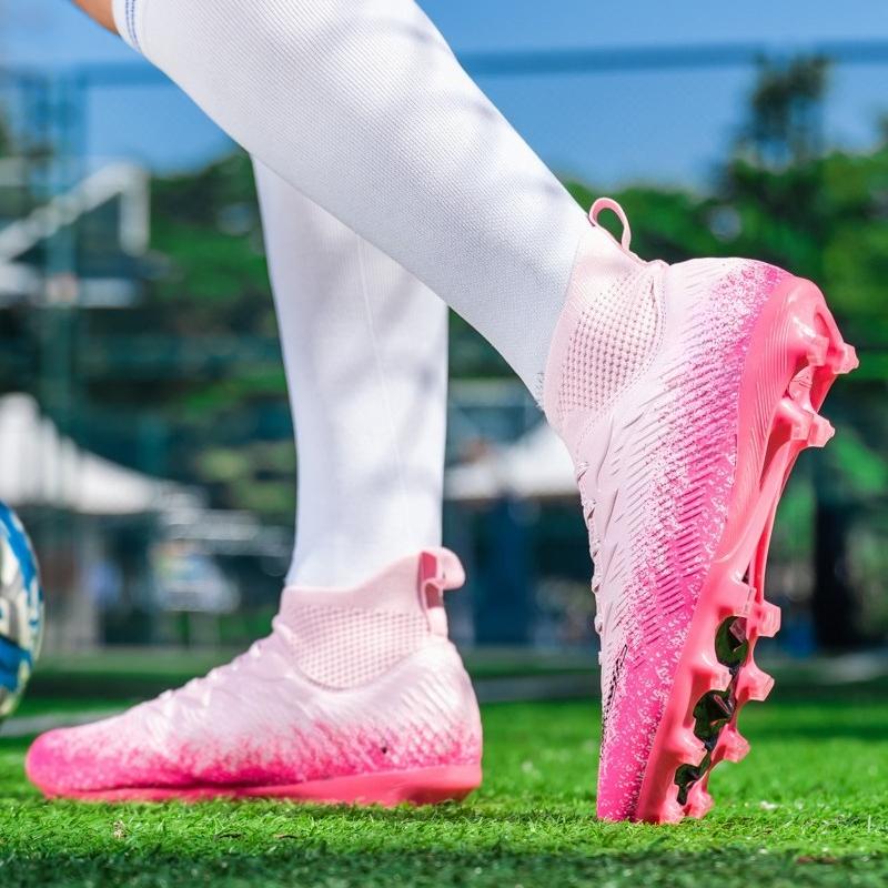 34-46 Scarpe da Calcio Uomo Alte Taglie Grandi Chiodi Lunghi Antiscivolo Resistenza TPR Artificiali Capitano Giovanili da Esterno