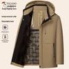 Men's Winter Cotton Padded Jacket for Middle-aged & Elderly - Warm Grandpa Coat