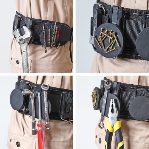 HAMUSUI Powerful Magnetic Pad Bit Holder with Male Fittings, Safety Fittings for One-Touch Tool Holders, Waist Bag, Magnetic Tool Holder, Bit Magnet,