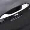 4Pcs Car Door Handle Stickers Tire Rear View Mirror Decals for Jeep Renegade Compass Grand Cherokee Wrangler Jk Gladiator
