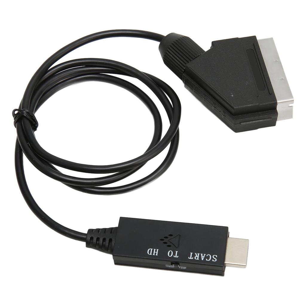 SCART To HD Multimedia Interface Converter HD 1080P SCART To HD Multimedia Interface Adapter Cable for Sound Video DC 5V