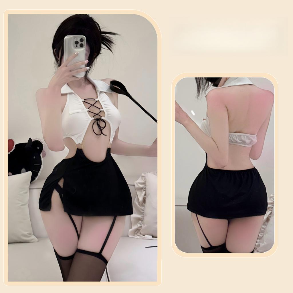 Sex Lingerie Sexy Secretary Hip Skirt Cosplay Nightclub Plus Size Free Uniform Seduction Woman