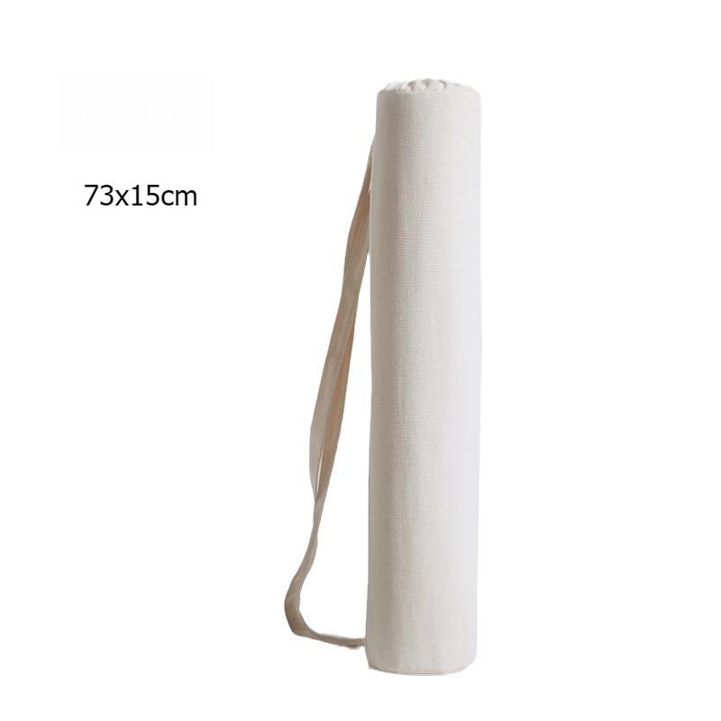 Drawstring Yoga Mat Bag Gym Mat Bag Yoga Backpack Canvas Single Shoulder Yoga Mat Case Portable Fitness Bag