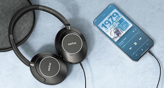 Earfun Wave Pro Anc Bluetooth Wireless On-Ear Headphones With Microphone