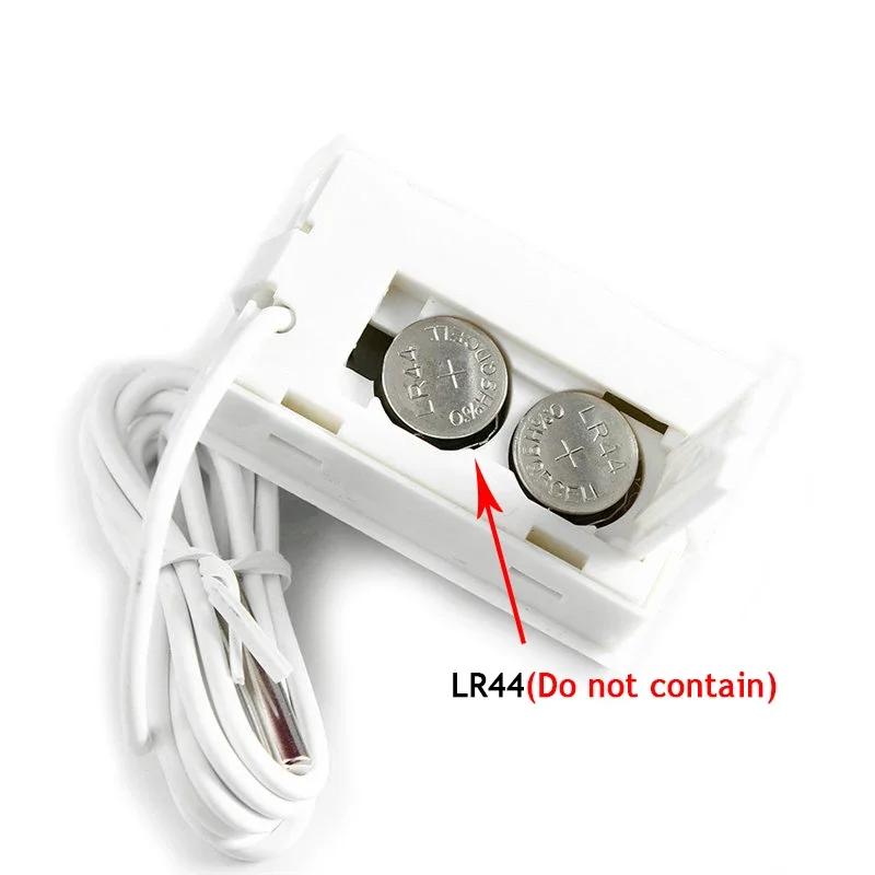 LCD Digital Thermometer 1m/2m for Freezer Temperature 50~110 Degree Refrigerator Embedded Thermometernd Outdoor Waterproof Probe