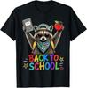 Back To School Raccoon Funny First Day of School Design T-Shirt