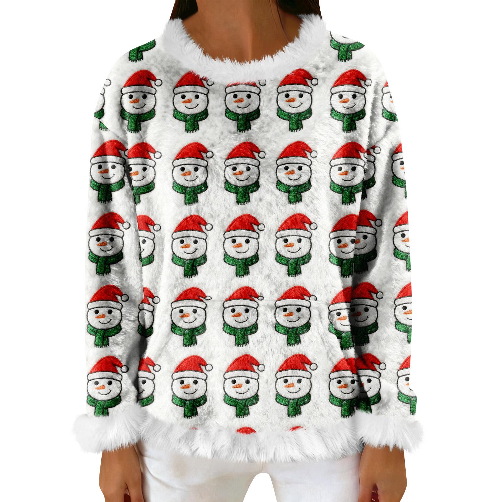 

Женский повседневный флисовый свитшот с длинными рукавами и круглым вырезом, удобный, свободного кроя, легкий, фланелевый свитшот для женщин XL