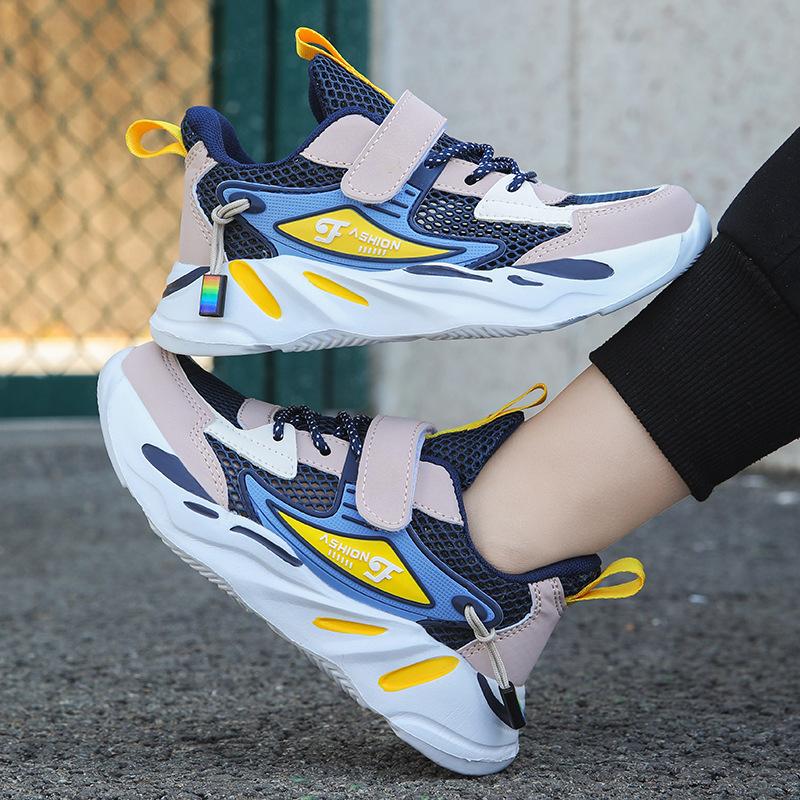 Classmate Summer Single Net Boys Sports Shoes 2025 Children's Shoes Breathable Girls Soft Sole Comfortable Fashion Casual Shoes