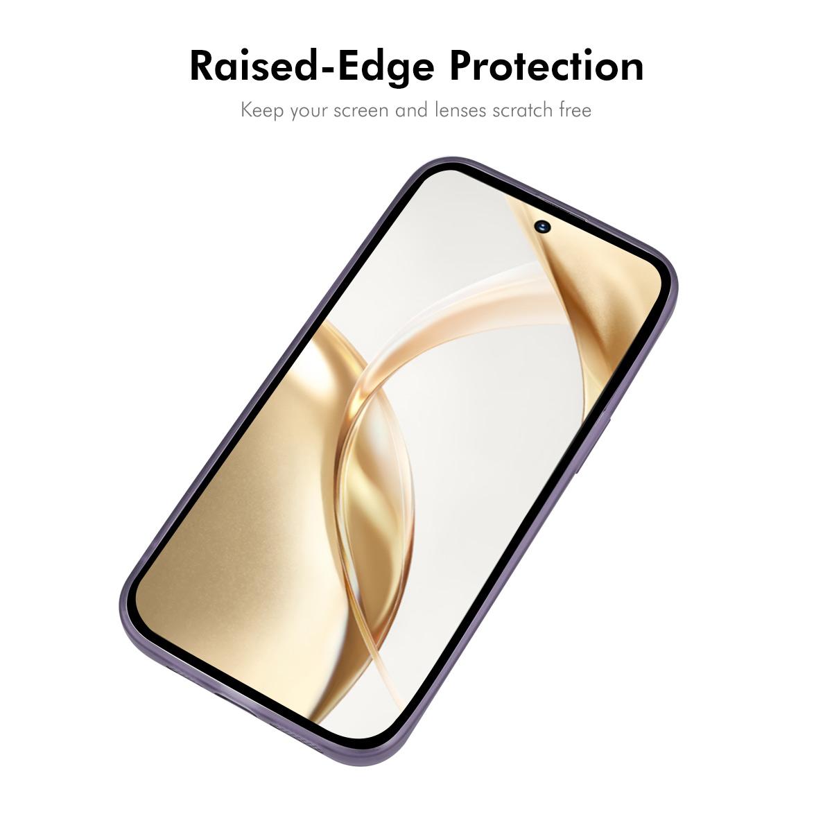 

ENKAY HAT PRINCE For Honor 200 Pro 5G Case Matte TPU Phone Cover with Lens Film White