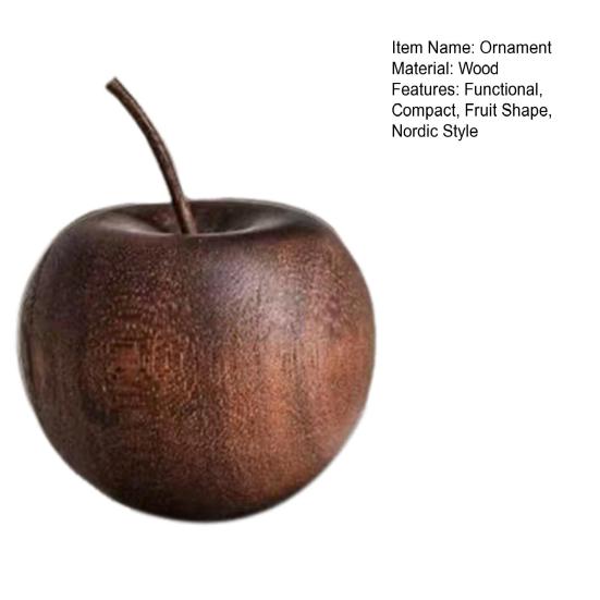 Wooden Aromatherapy Diffuser Wood Christmas Fruit Shape Ornament Decorative Essential Oil