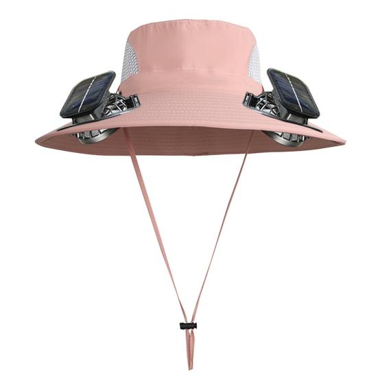 Solar Fan Hat UPF 50+ UV Protection Hat with 2 Solar Fans USB Rechargeable Breathable Men Women