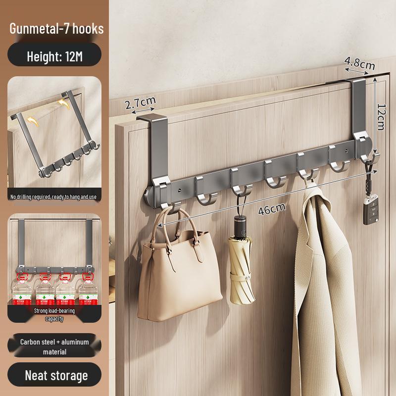 Silent Adhesive Wall-Mounted Clothes Hanger Hook for Bedroom Doors