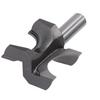 Bullnose Router Bit 12in Shank 1 14in Bead Diameter Tungsten Steel Half Round Bearing Router Bit