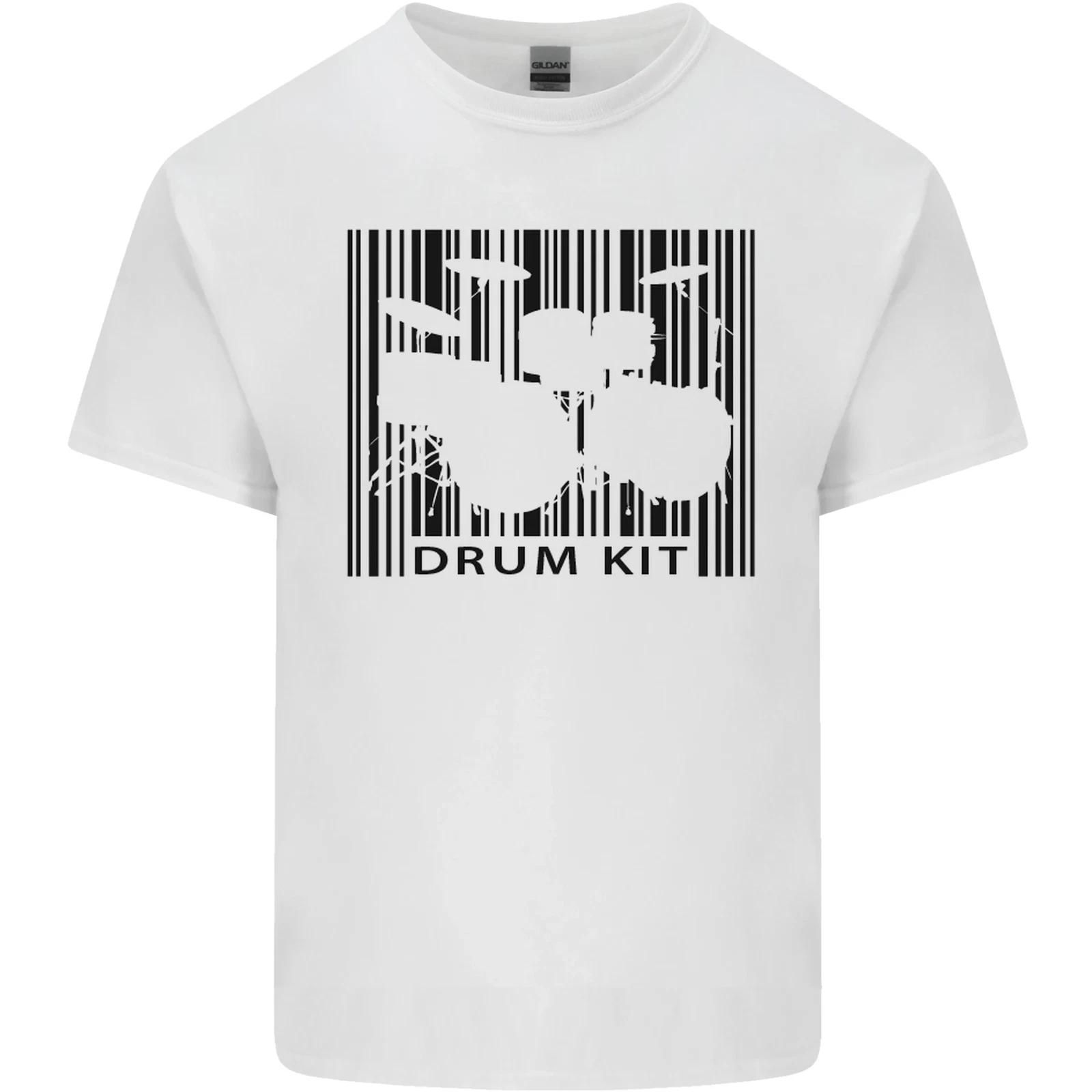 Drum Kit Barcode Drummer Drumming Kids T-Shirt Childrens 2XL