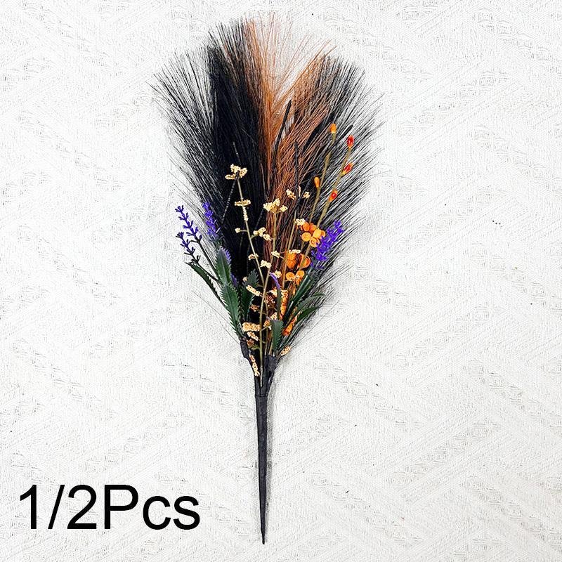 1 Stück Festivals Einzelzweig Halloween Dekoration Zweige Kunstblume Ornament Kürbis Garten