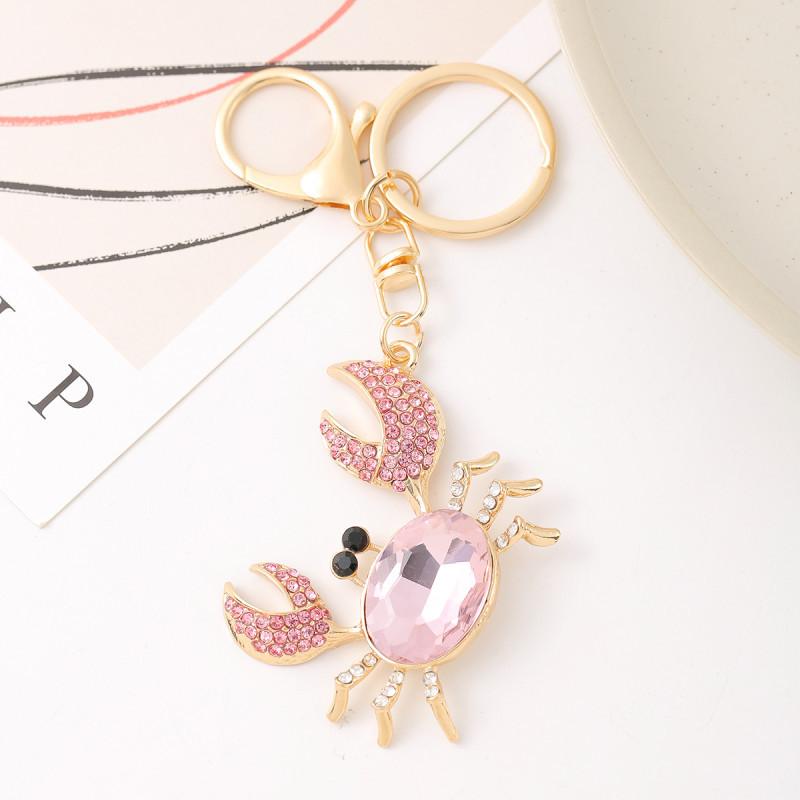 Fashion Crab Car Keychain Creative Animal Keyring Chain