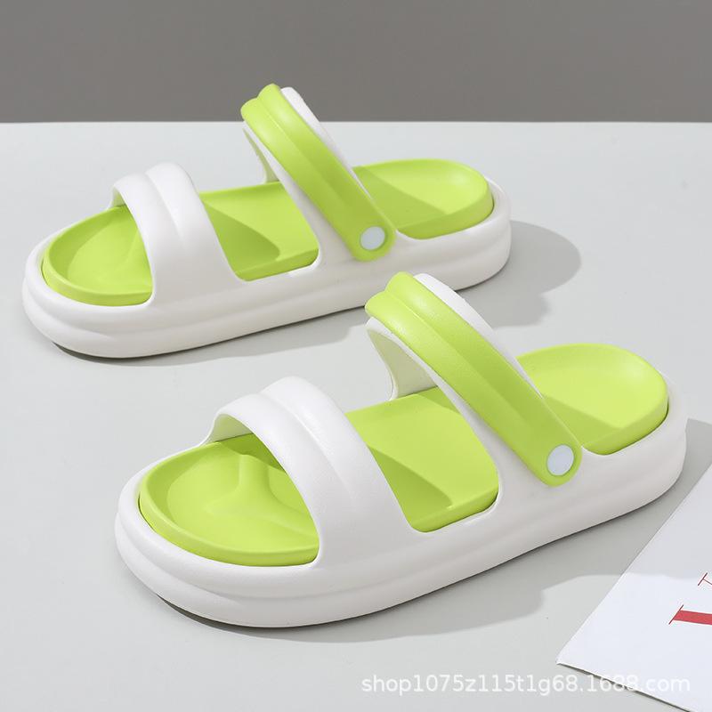 

Slippers summer new eva one-word drag non-slip increase in height, light for work and dual-purpose wear 36-37