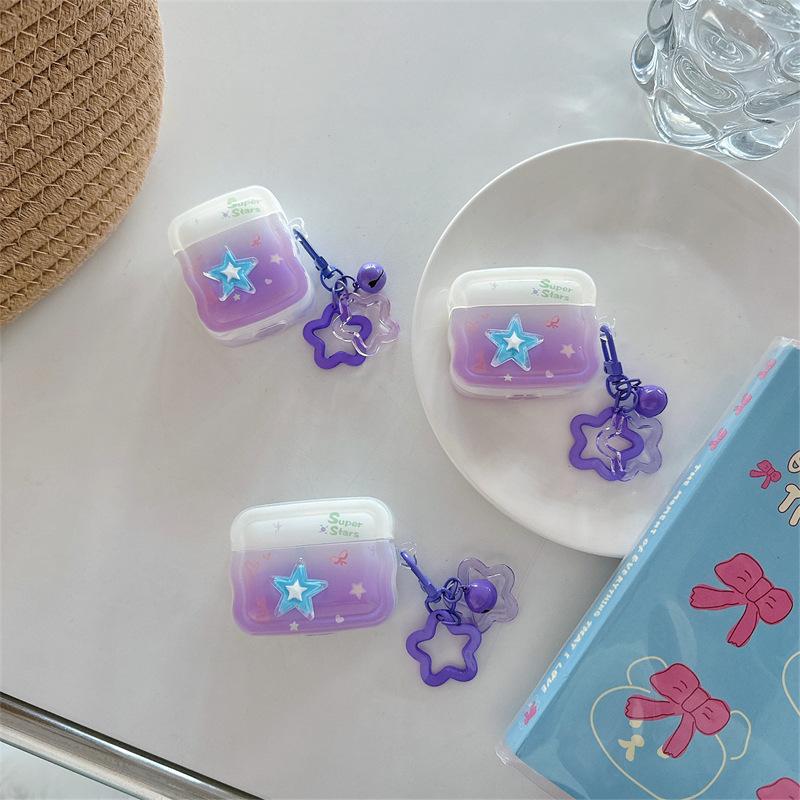 Painted stars are suitable for AirPods Pro Apple Bluetooth wireless 2 3rd generation earphone case cute cartoon woman