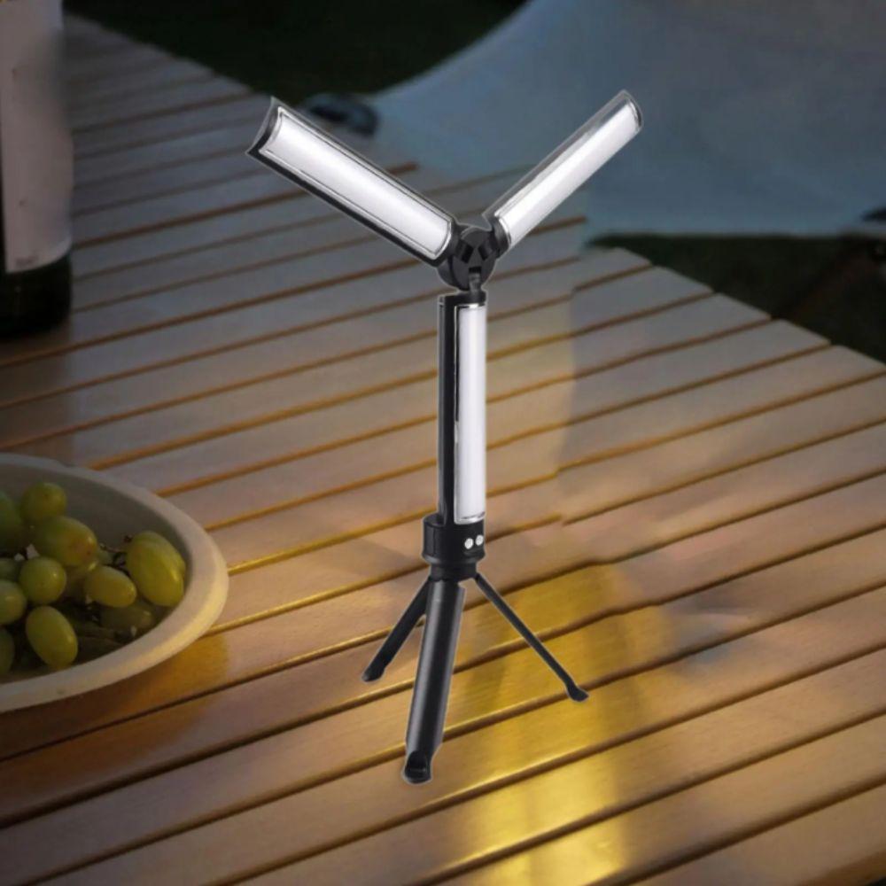 3 Colors Dimming Folding Work Lamp 162 LED Emergency Flashlight Car Service Lamp  Portable Outdoor