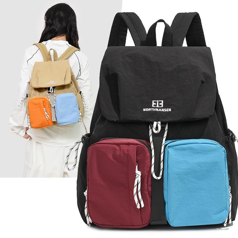 Schoolbag Outdoor Leisure Backpack Women's Popular 1011 New Large Capacity Student School Bag Versatile Commuter Backpack