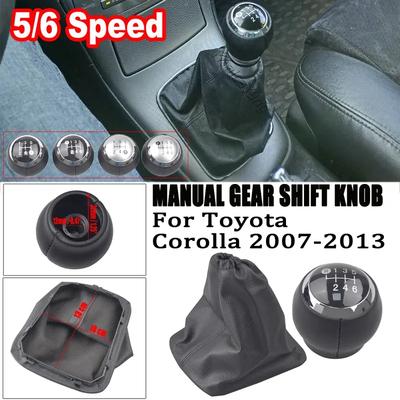 Car 5/6 Speed Lever Gear Stick Shift Knob Head For Toyota Corolla 2007 2008 2009 2010 2011 2012 2013