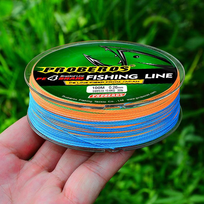 PRO BEROS 4 Braided 100m Dalima Thread Colorful Braided Thread PE Thread 0.3#-10# Green Label