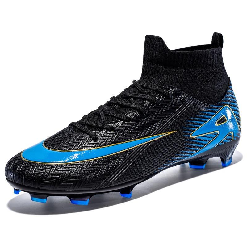 Football shoes men's and women's long nails broken nails children's primary and secondary school students youth high-top training shoes