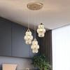 Modern Light Luxury Crystal Chandelier Living Room Ceiling Chandelier Bedroom Hanging Pendant Lamp Dining Room E27 Chandeliers