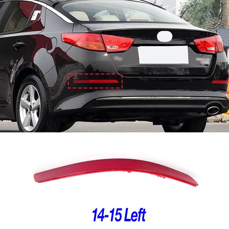 For KIA Optima K5 2011-15 Rear Bumper Fog Light Reflector Stop Light Rear Foglamp Fake Brake Lamp Warning Lamp Car Accessories