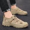 2021 Summer New Men's Breathable Simple Casual Sandals Fashionable Hollow Outdoor Bag Head Casual Leather Men's Shoes