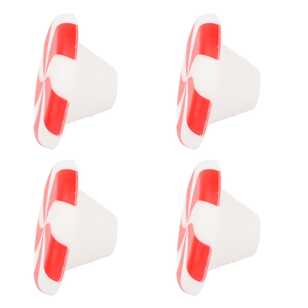 12 stk Skapknott Dekor Silikon Godteri Dekorasjon Trekkhåndtak Knott for Høytid