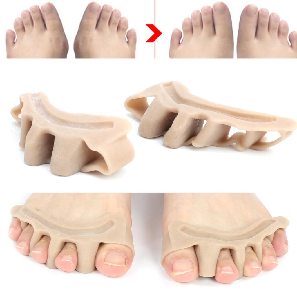 2pcs Hallux Valgus Bunion Corrector Unisex Silicone Toe Separator Foot Care Correction