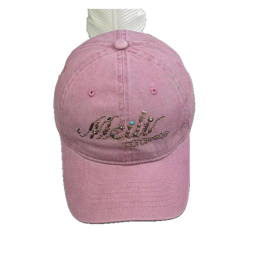 Hot-drilled baseball cap for women, versatile, sun-protective, and high-quality