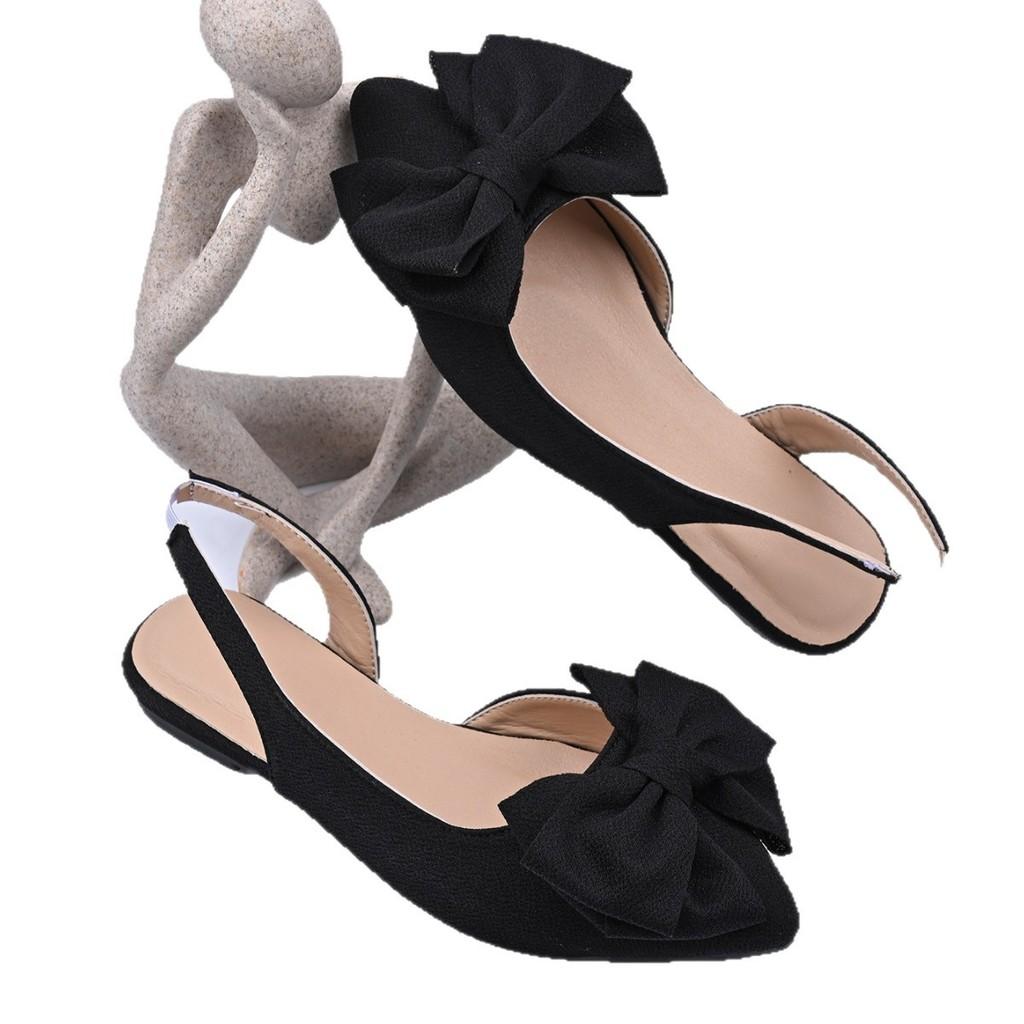 Sandali Piatte Nodo Farfalla per Donna Estate Chic Slip-On Calzature Comode