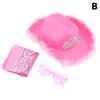 1 Set Cowboyhüte Western Cowgirl Hut für Damen Mädchen Foto Requisiten Bandana Brillen Glamouröse Cowgirl Hüte Party Fedora Kappe