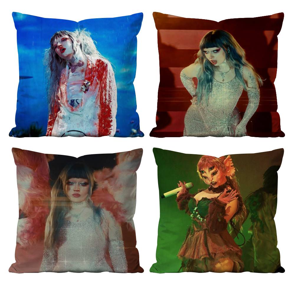 J-Jazmin B-Bean Pillow Case Anti-dustmite Pillowcase Invisible zipper silky short plush Sofa cushion cover