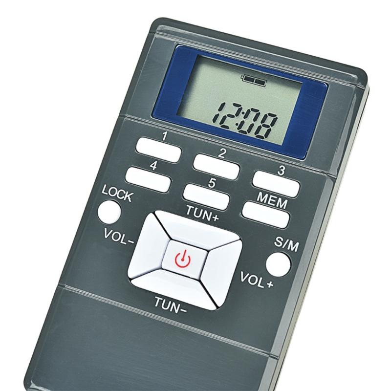 DSP Digital AM FM Radio with LCD Display Auto Scan Manual Tuning for Home Outdoor Travel Emergency Use