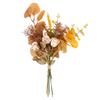 Autumn Bouquets Artificial Rose Flowers Silk Maple Leaves Fall Decoration DIY Flower Arrangement for Wedding Home Garden