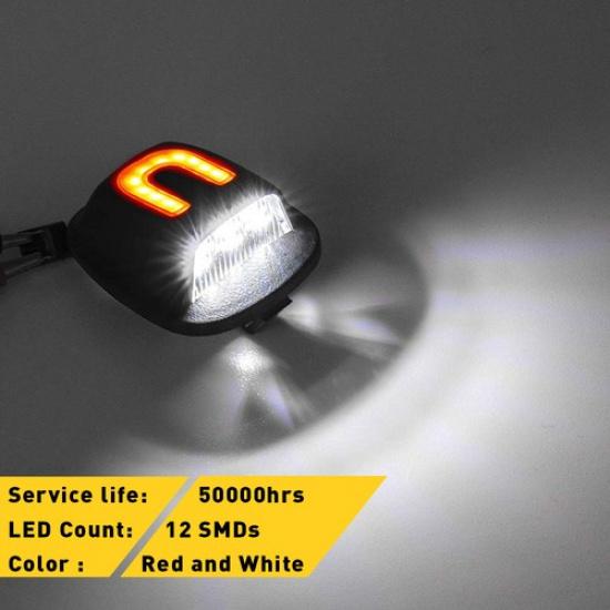 For 98-04 Nissan Frontier 94-04 Xterra LED License Plate Light Lamp White Red B