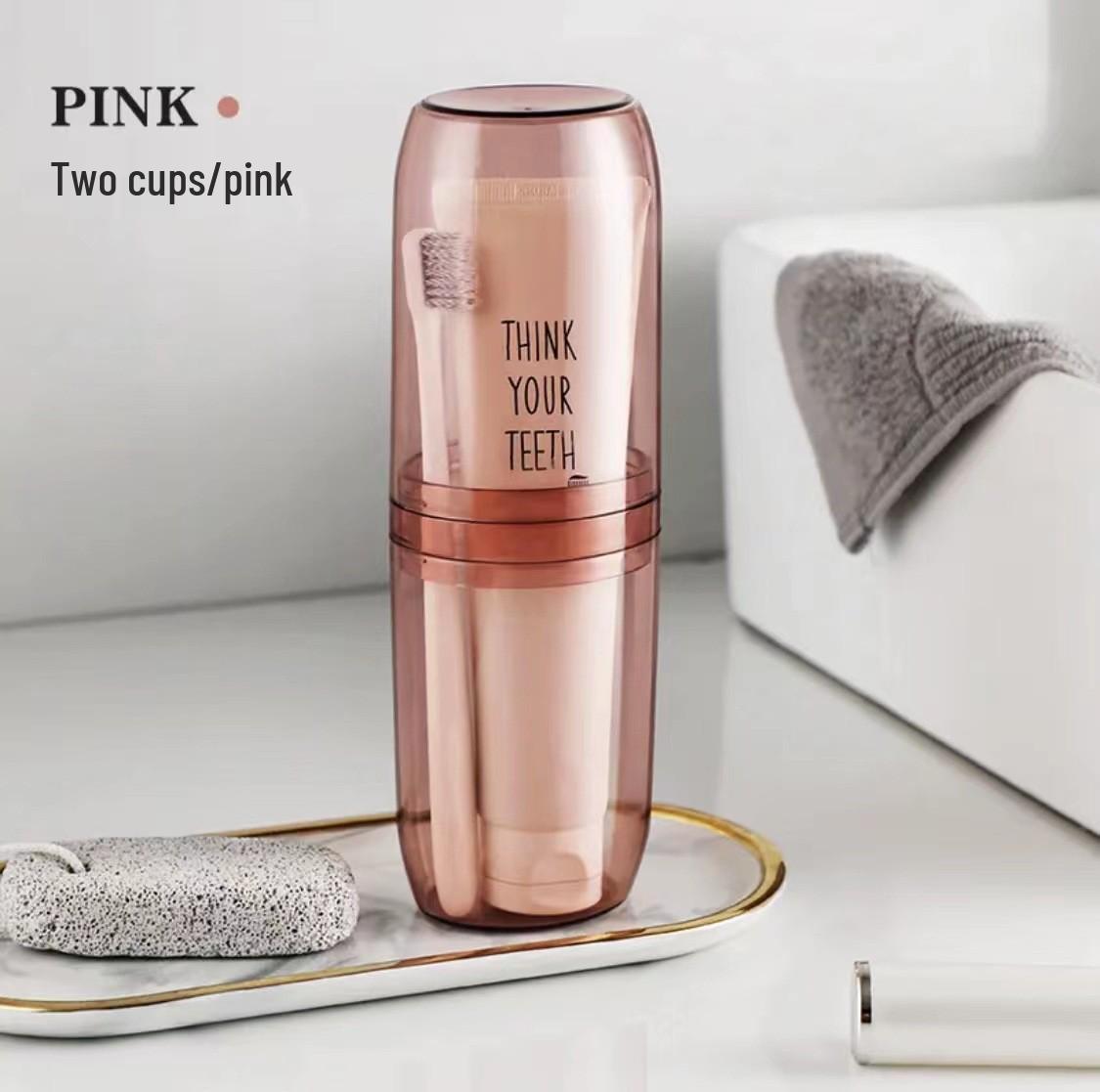 

Portable Travel Toothbrush & Toothpaste Set with Transparent Mug 401-500 ml