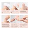24 Pièces/Ensemble Faux Ongles Points Rayures Imprimé Couverture Complète Moyenne Faux Ongles Dégradés Changement de Style Rapide Faux Ongles avec Ajustement Parfait Port de Salon de Manucure