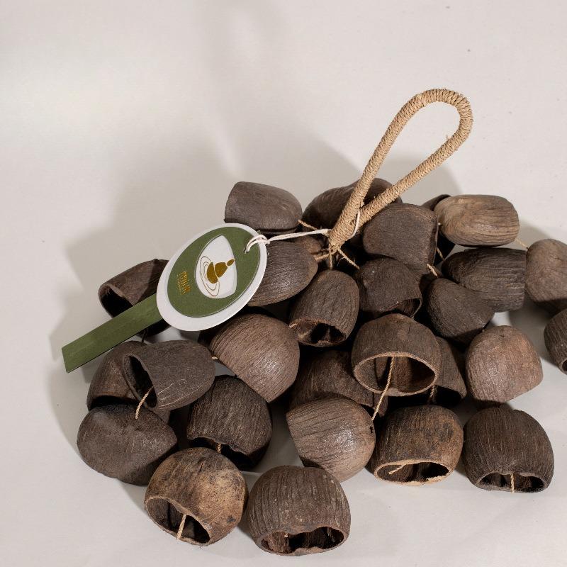 Muscaria Handbells Natural Plant Shell Concert Accompaniment Salin Hand Ringing Bell Meditation Musical Instruments Percussion