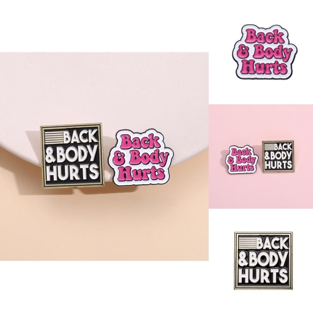 Chic Geometric Letter Pins With Creative Cartoon Designs In Bold Color Options All For
