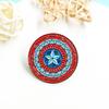 Avengers Gothic Fan Brooch: Creative Marvel Series Pendant & Fun Gift