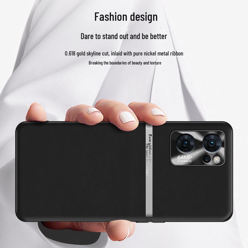 Etui ochronne OPPO Reno 7 z płynnej skóry - Odporne na upadki i zabrudzenia