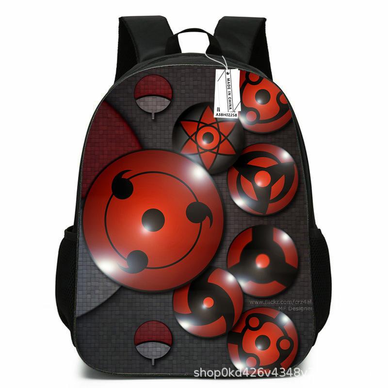 Naruto Peripheral Schoolbag Naruto Sasuke European and American Elementary and Middle School Students Backpack Cartoon Animation Computer Bag