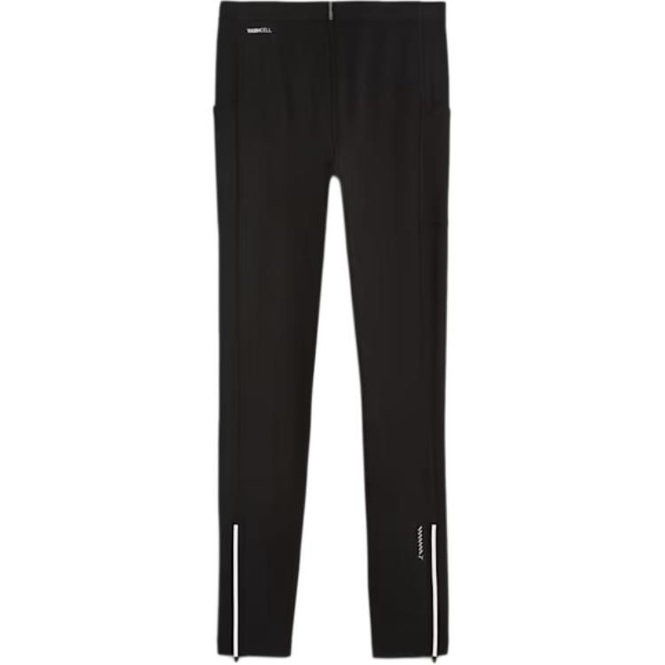 Puma Run Brushed Tights Solid Color Sports Logo Casual Pants Men bottoms Black 526319-01