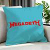 Metal Megadeth Cushion Cover Cushion Cover Set 4Pcs 50X50 45X45 40X40 Pillowcase Decorative Sofa Home Decor