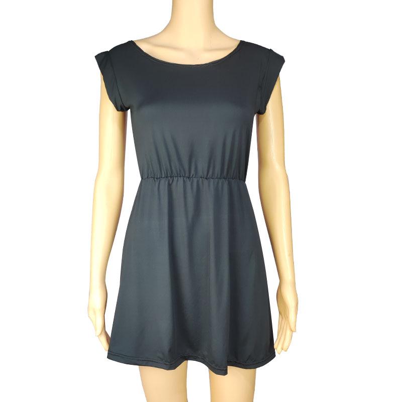 European & American Leopard Print Sexy Club Dress - Casual Short Sleeve, Round Neck, Pleated Princess Style for Women