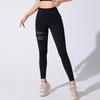 Women's High-Waisted Mesh Yoga Pants: Butt-Lifting, Sheer Patchwork, Running & Training Leggings